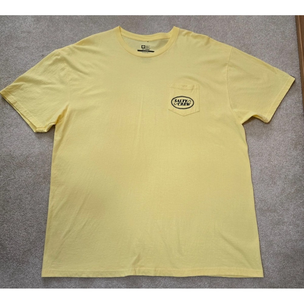 Salty Crew Short Sleeve T-Shirt Men's 2X Yellow NWOT